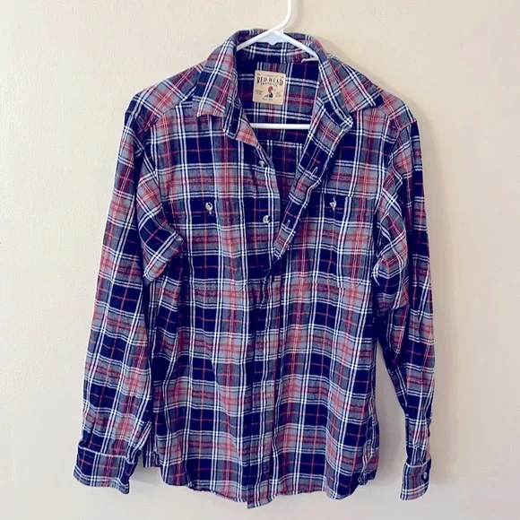 Red Head 100% Cotton Flannel Shirt. - Picture 1 of 3